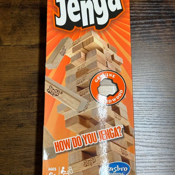 Jenga Hasbro Classic Game - A2120 Hasbro Games Family Game Bar Stack Fun Board - Picture 2 of 6